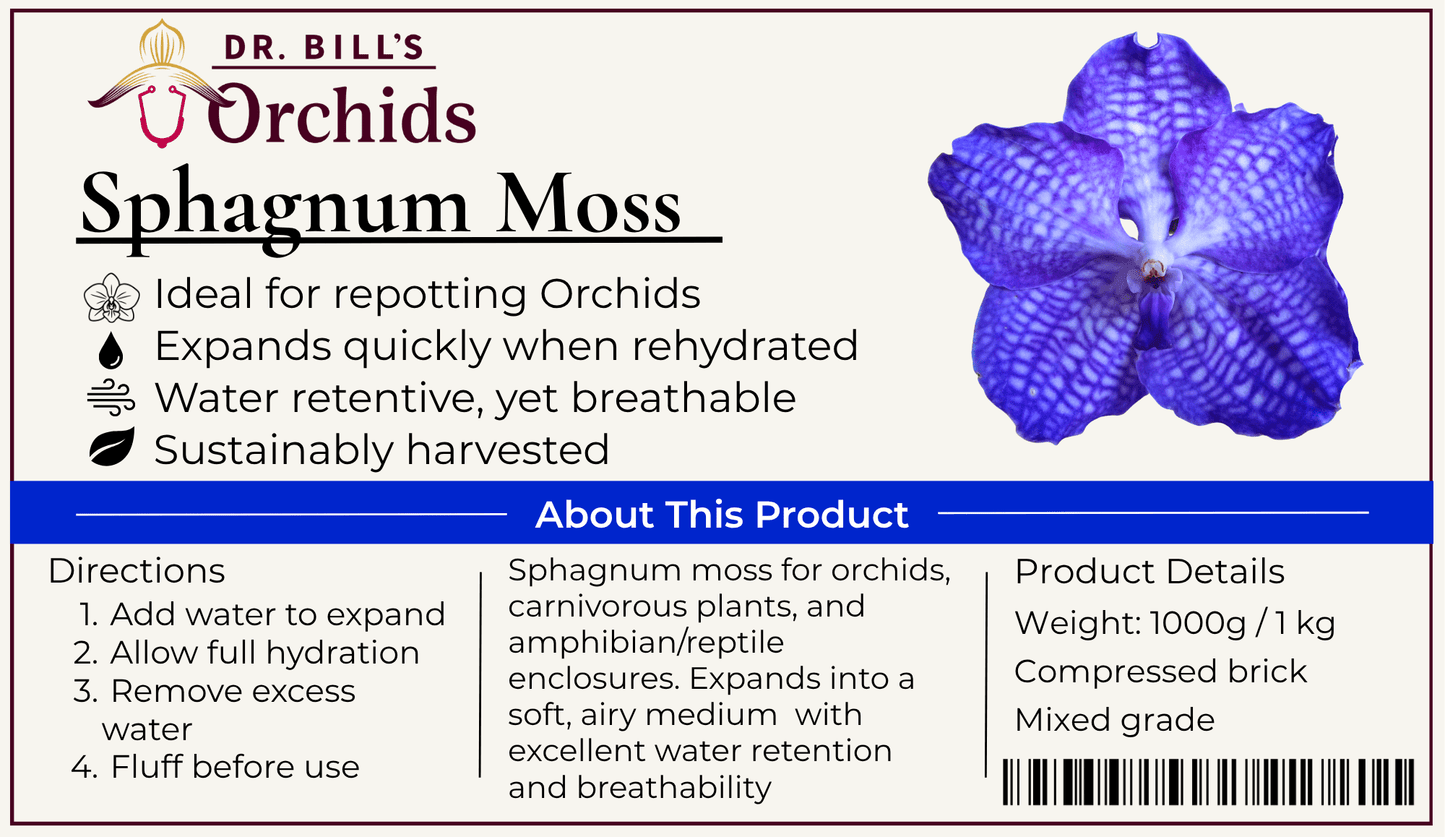Sphagnum moss bricks - Dr. Bill's Orchids, LLC