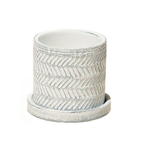 Balter Decorative Pot with saucer - Dr. Bill's Orchids, LLC