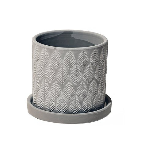 Balter Decorative Pot with saucer - Dr. Bill's Orchids, LLC