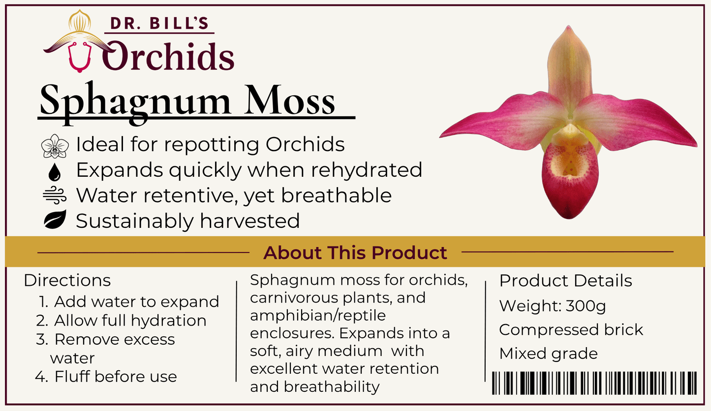 Sphagnum moss bricks - Dr. Bill's Orchids, LLC