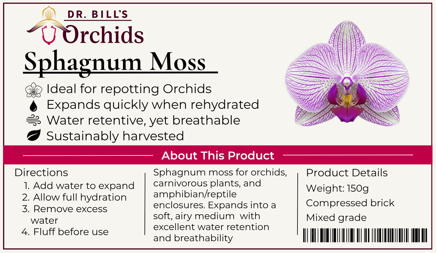 Sphagnum moss bricks - Dr. Bill's Orchids, LLC