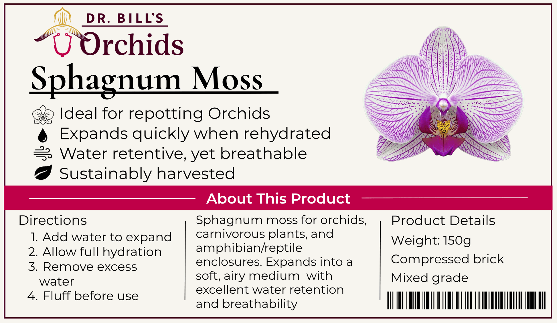 Sphagnum moss bricks - Dr. Bill's Orchids, LLC