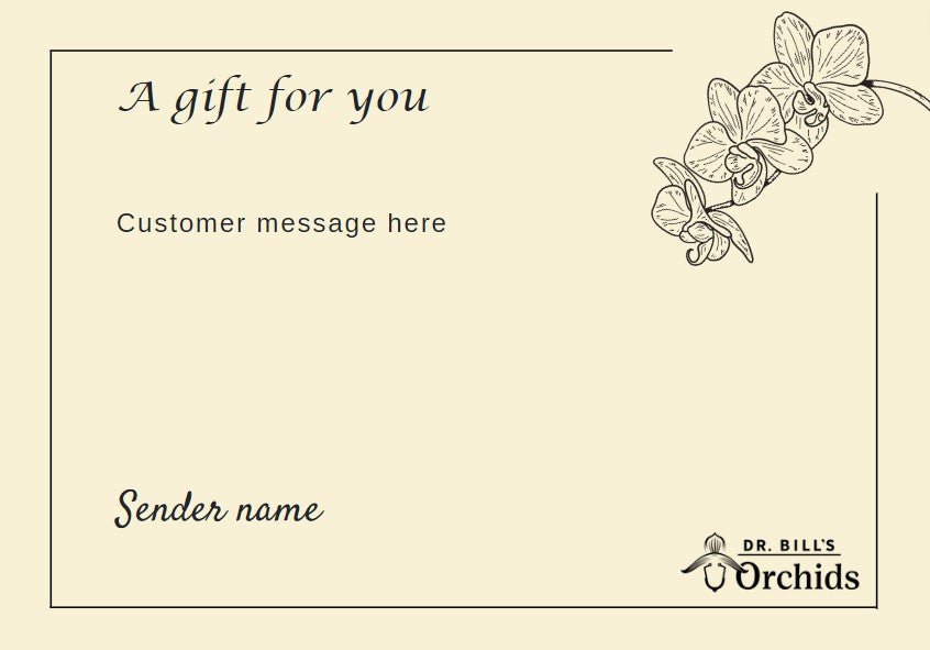 Gift Wrap - Dr. Bill's Orchids, LLC